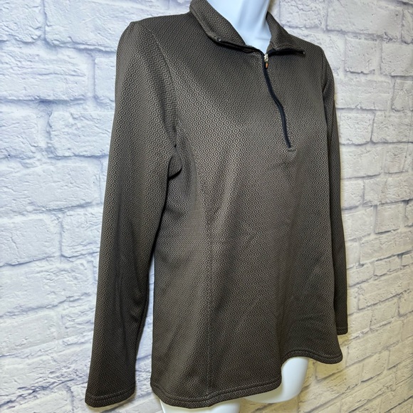 Kerrits 1/4 Zip Fleece Lined 1/4 Zip Shirt Womens Medium Equestrian Horse Riding - Picture 8 of 14